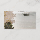 Zeilboot Bloemen Strand Register Omheining Informatiekaartje (Achterkant)