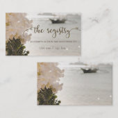 Zeilboot Bloemen Strand Register Omheining Informatiekaartje (Voorkant / Achterkant)