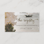 Zeilboot Bloemen Strand Register Omheining Informatiekaartje (Voorkant)