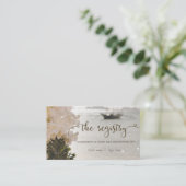 Zeilboot Bloemen Strand Registry Enclosure Informatiekaartje (Staand voorkant)