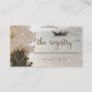 Zeilboot Bloemen Strand Registry Enclosure Informatiekaartje