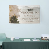 Zeilboot Bloemen Strand Trouwbanner Spandoek (Beurs)