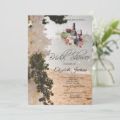 Zeilboot Bloemen Strand Wijn Vrijgezellenfeest Kaart (Staand voorkant)