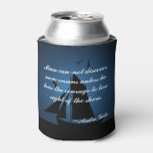 Zeilboot Blue Quote Blikjeskoeler (Blikje Voorkant)