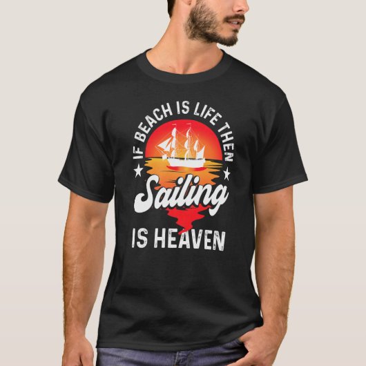 Zeilboot Boot Jacht Zeilboot Boot Cruisevaart T-shirt (Voorkant)