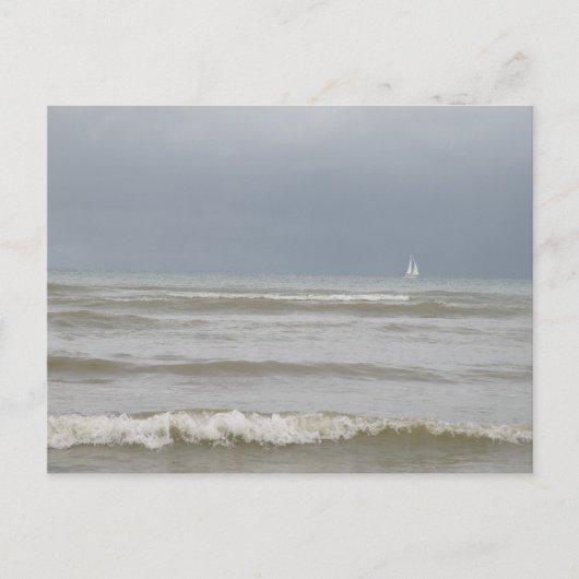 Zeilboot briefkaart (Voorkant)