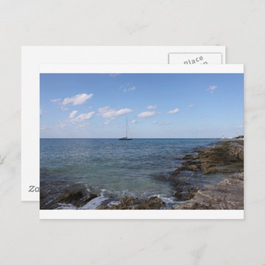 Zeilboot Briefkaart (Voorkant / Achterkant)