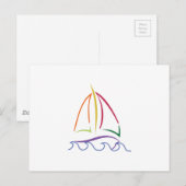 Zeilboot Briefkaart (Voorkant / Achterkant)
