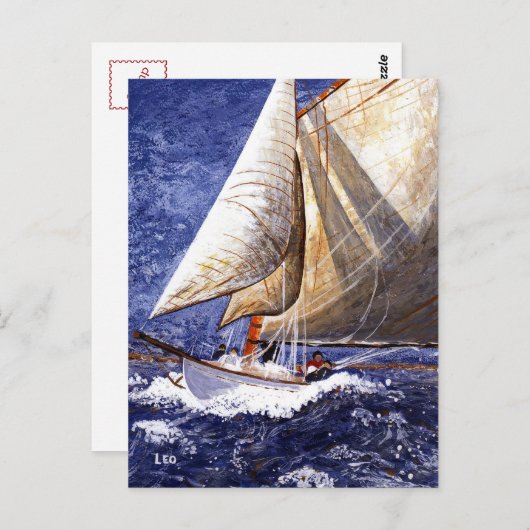 Zeilboot Briefkaart (Voorkant / Achterkant)