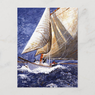 Zeilboot Briefkaart