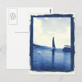 zeilboot briefkaart (Voorkant / Achterkant)