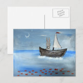 Zeilboot Briefkaart (Voorkant / Achterkant)