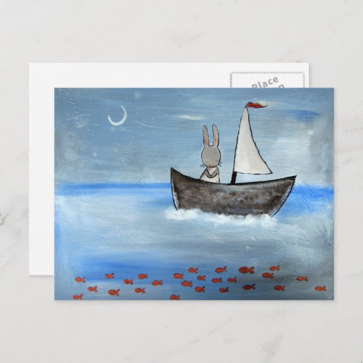 Zeilboot Briefkaart (Voorkant / Achterkant)