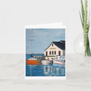 zeilboot-briefkaart kaart