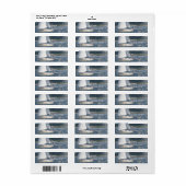 zeilboot bubbels retourneren mailinglabel etiket (Full Sheet)
