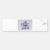 Zeilboot Bumpersticker (Voorkant)