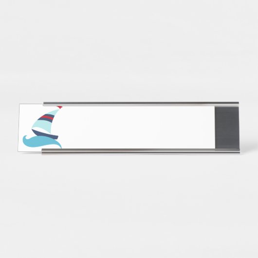 Zeilboot Bureau Naambordje (Voorkant)