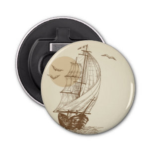  zeilboot button flesopener