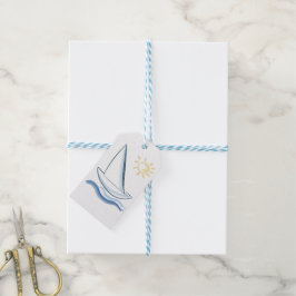 Zeilboot Cadeaulabel