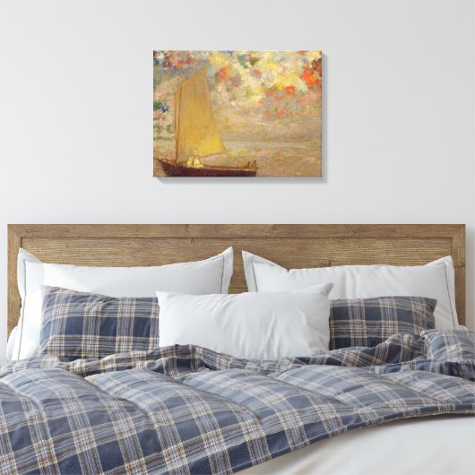 Zeilboot Canvas Afdruk (Insitu (Slaapkamer))