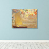 Zeilboot Canvas Afdruk (Insitu (Houten vloer))