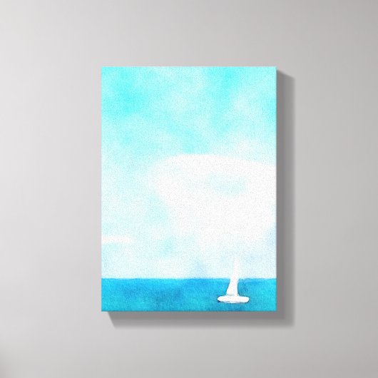 Zeilboot Canvas Afdruk (Voorkant)