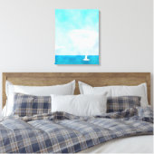 Zeilboot Canvas Afdruk (Insitu (Slaapkamer))
