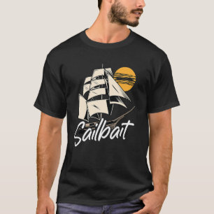 Zeilboot Captain Quote en nautische zeilboot zeile T-shirt