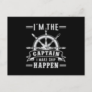 Zeilboot Captain Sailor Zee cadeau idee Briefkaart