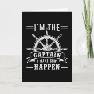 Zeilboot Captain Sailor Zee cadeau idee Kaart