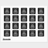 Zeilboot Captain Sailor Zee cadeau idee Vierkante Sticker (Vel)