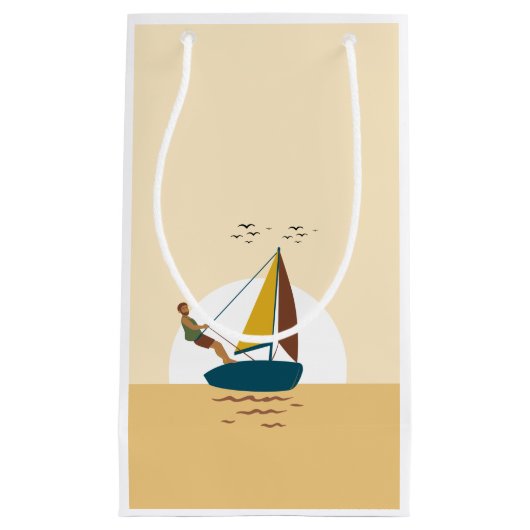 Zeilboot Custom Gift Tassen Klein Cadeauzakje (Voorkant)