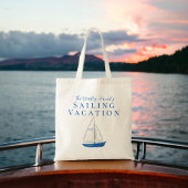 Zeilboot Custom Zeilreünie Vakantie Tote Bag