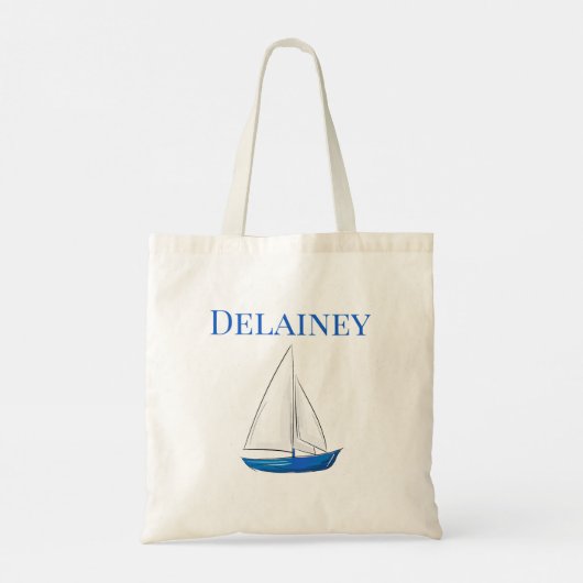 Zeilboot Custom Zeilreünie Vakantie Tote Bag (Achterkant)