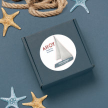 Zeilboot Dank u Nautisch Baby shower