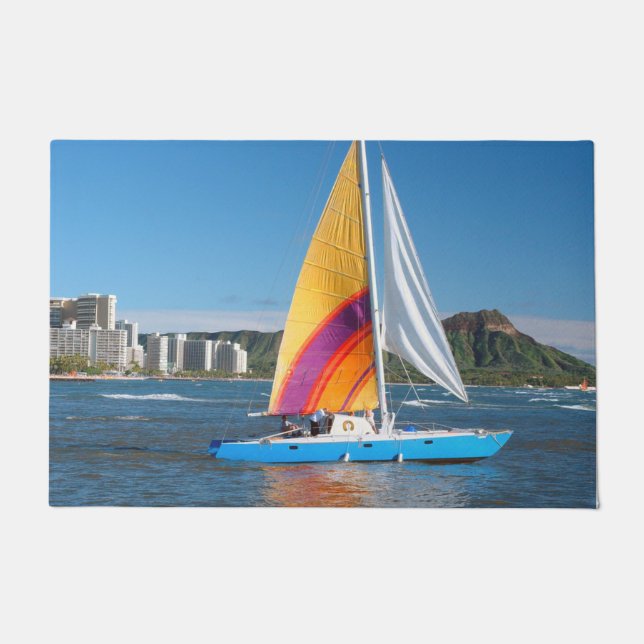 Zeilboot Deurmat (Voorkant)