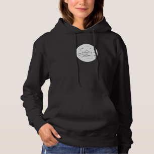 Zeilboot Doodle Geometrische Oceaangolven Schip Tr Hoodie