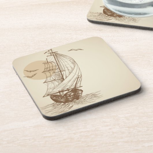  zeilboot drankjes onderzetter (Linkerzijde)