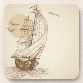  zeilboot drankjes onderzetter (Voorkant)