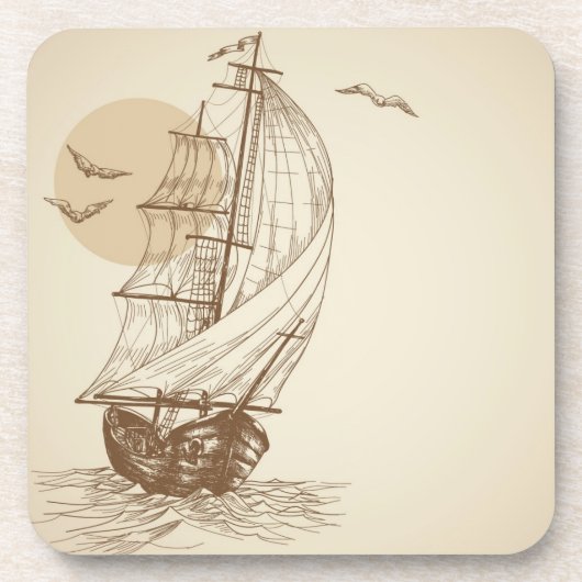  zeilboot drankjes onderzetter (Voorkant)