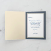 Zeilboot Dromen - Met Vers - Pensioen Kaart (Binnen)