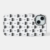 Zeilboot en anker iPhone 15 case (Achterkant horizontaal)