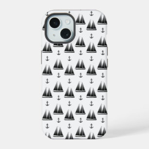 Zeilboot en anker iPhone 15 case