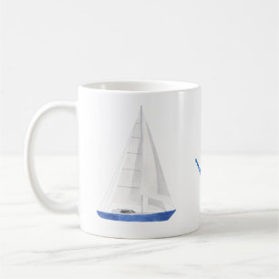 Zeilboot en Blauwe Anker Scheepvaart Koffiemok