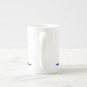 Zeilboot en Blue Anchor Nautical Porselein Kop (Achterkant)