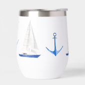 Zeilboot en Blue Anchor Nautische Wijnkoeler (Links)