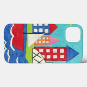 Zeilboot en hete luchtballon met stadsgezicht Case-Mate iPhone case (Achterkant (horizontaal))