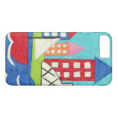 Zeilboot en hete luchtballon met stadsgezicht Case-Mate iPhone case (Achterkant (Horizontaal))