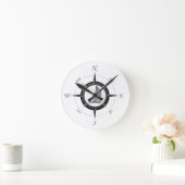 Zeilboot en kompas Roos Ronde Klok (Huis)