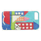 Zeilboot en luchtballon met Cityscape Case-Mate iPhone Case (Achterkant (Horizontaal))
